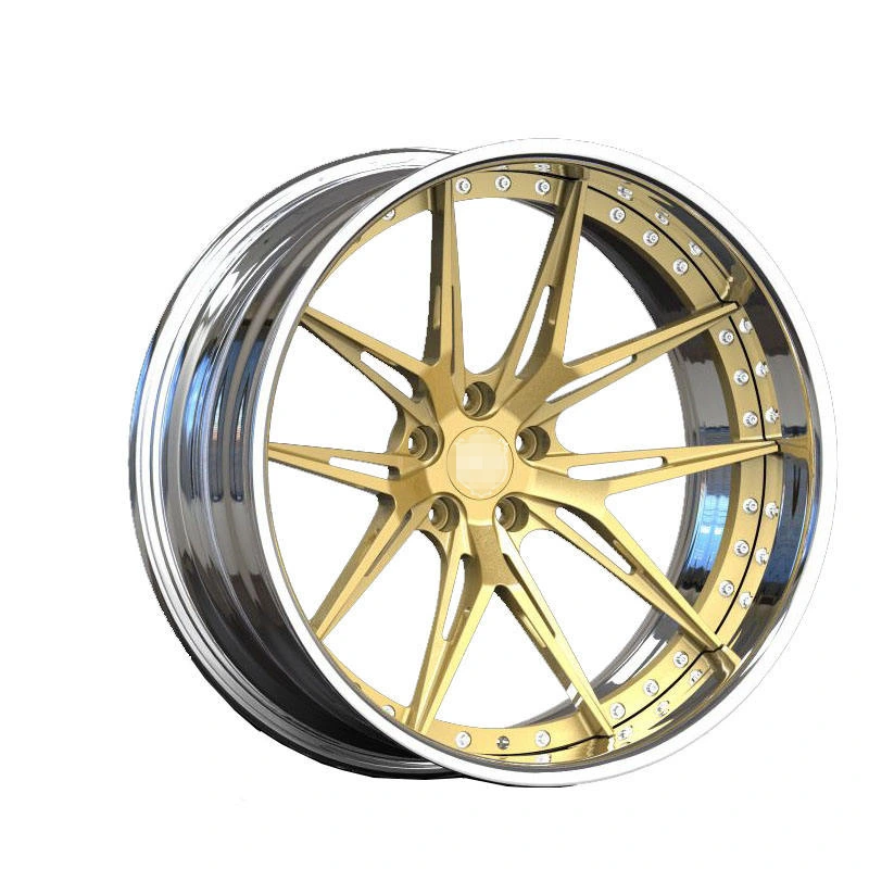 Alloy Aluminum Rims 19*8 Inch Staggered Polished 1/ 2 PC Forged Wheel